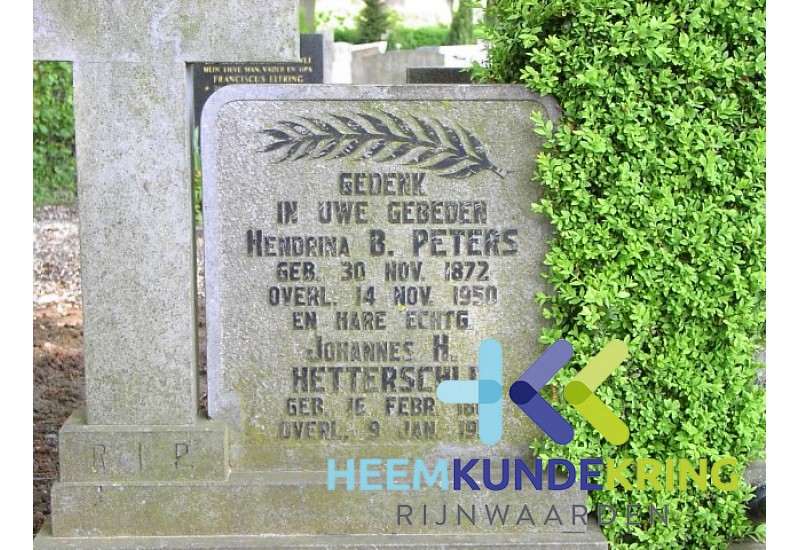 Grafstenen kerkhof Herwen Coll. HKR H.B.Peters en J.H.Hetterschijt (261)